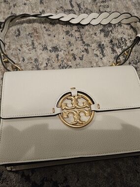 Tory Burch Miller Flap New Ivory Shoulder Bag